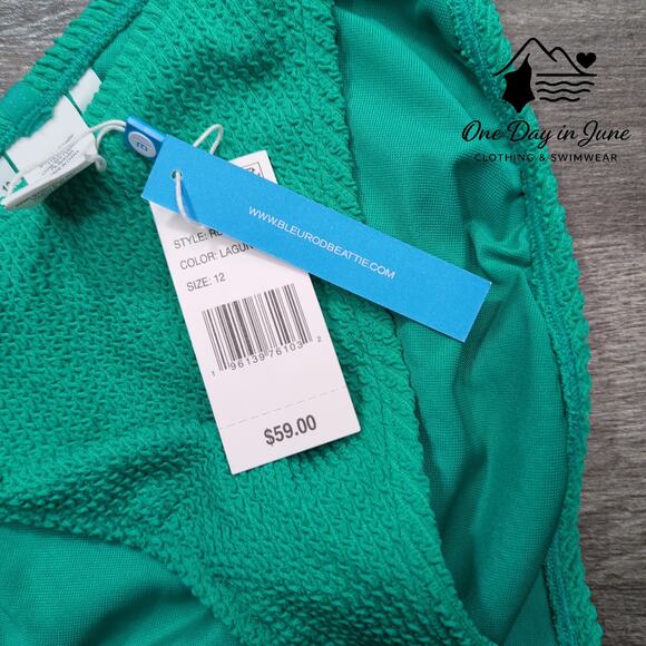 Bleu Rod Beattie Pucker Up Textured Bikini Bottom Size 12 - Picture 4 of 7